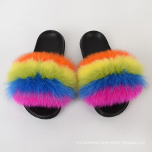 Fashion Fur Slippers Wholesale Home Fur Slippers for Women